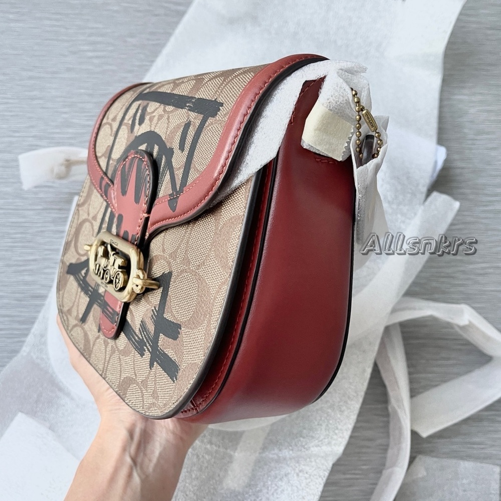 Coach Saddle Crossbody Bag Jade 🦖Guang Yu Limited Edition - Picture 2 of 4